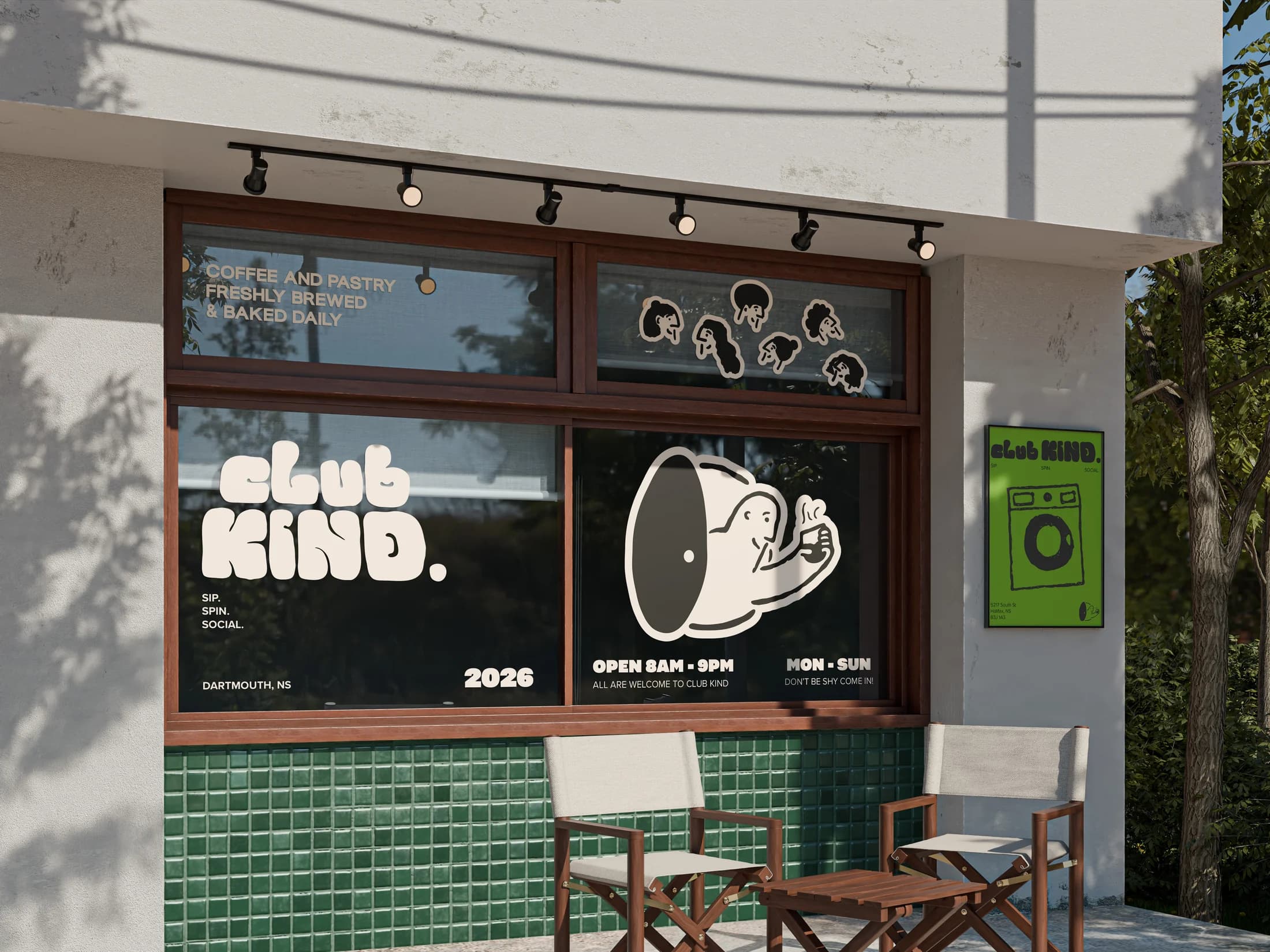 club KIND storefront concept