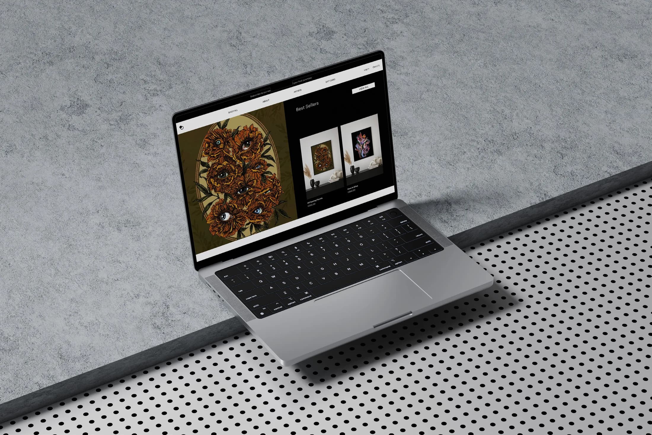 POSTR website home page design