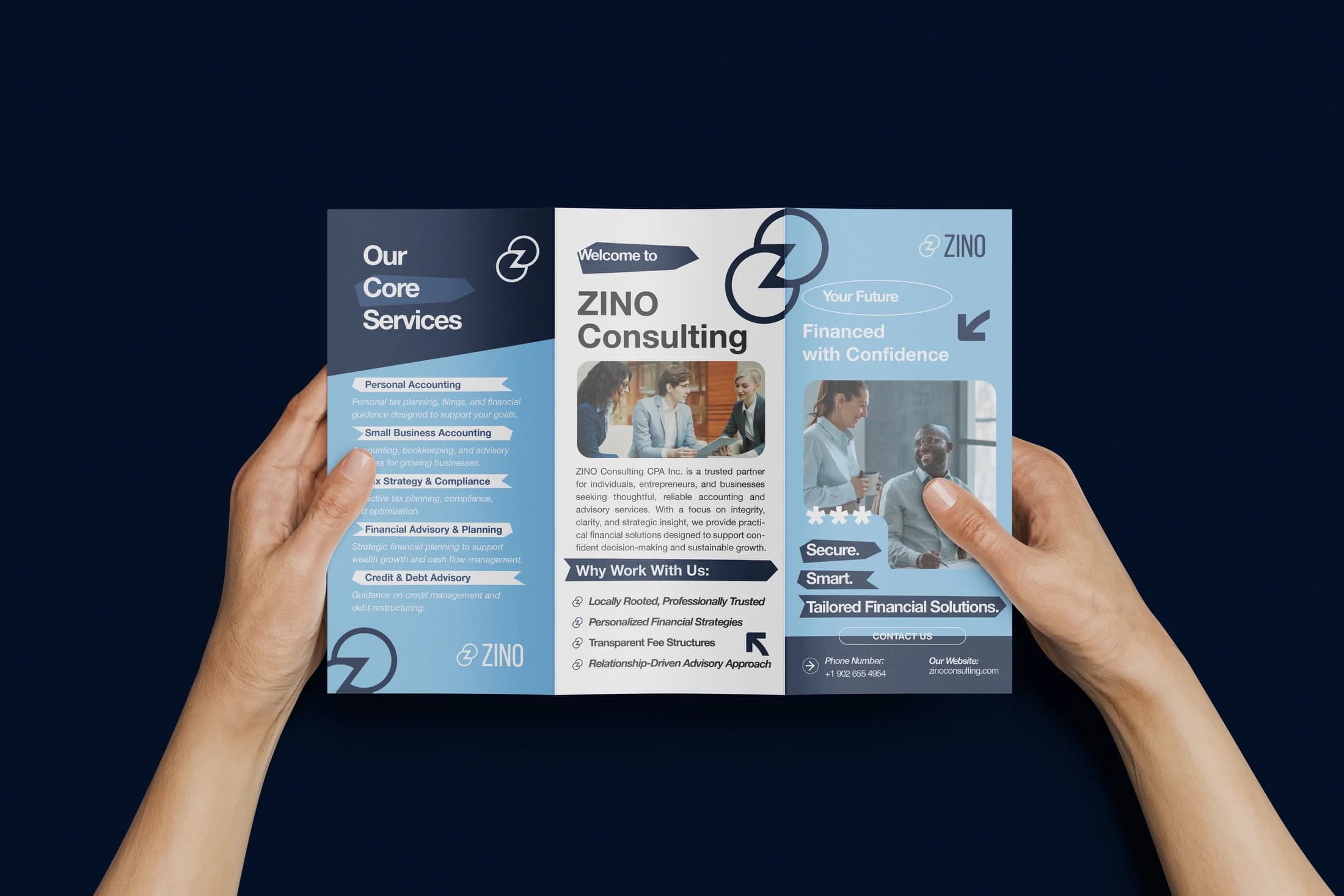 ZINO Consulting brochure design