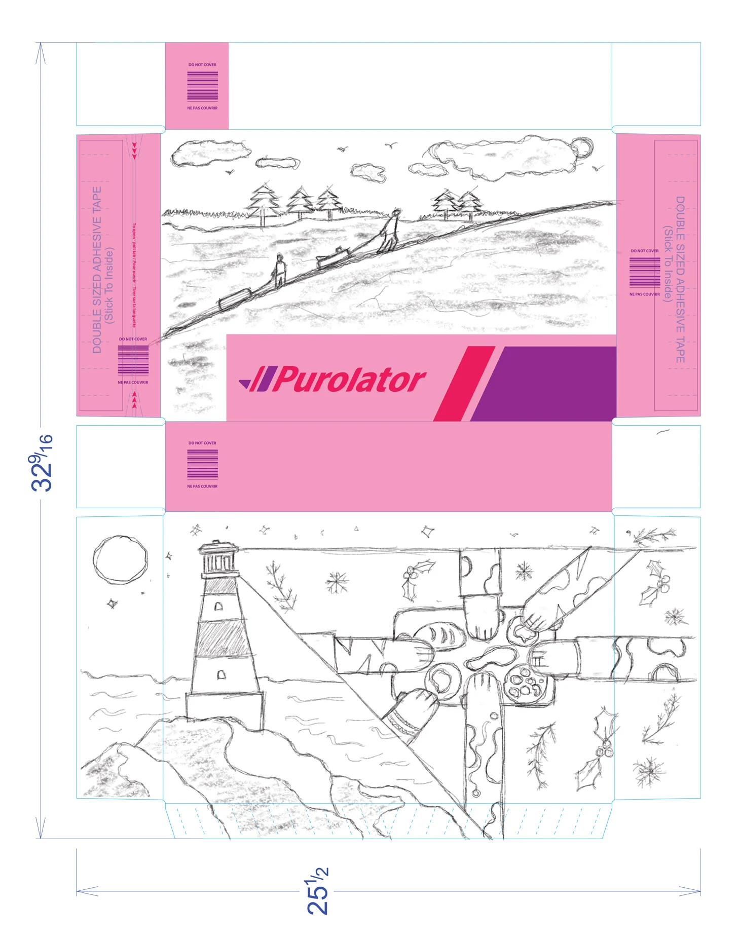 Purolator holiday box final render